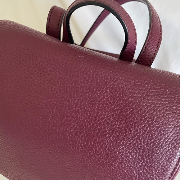 Kate Spade Small Breezy Mulberry Street Backpack Burgundy / Purple - Picture 4 of 16